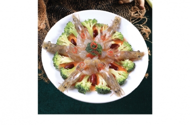 SHRIMP STEAMED WITH BROCCOLI