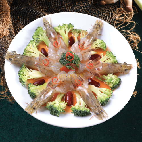 Tôm hấp bông cải xanh
