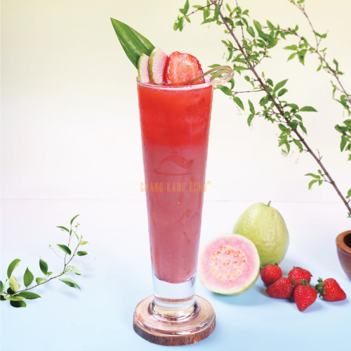 Nước ép ổi hồng dâu tây