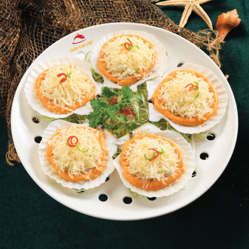 Nhân sò điệp hấp phô mai