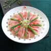 Diềm thăn heo Iberico hấp bông hành